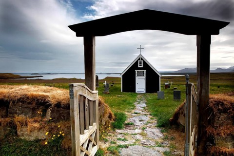 Cemetery gate