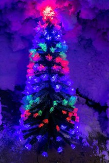 Christmas ice sculptures in the Underground permafrost tunnels in the Melnikov Permafrost Institute