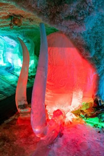 Colourful ice sculptures in the Permafrost kingdom