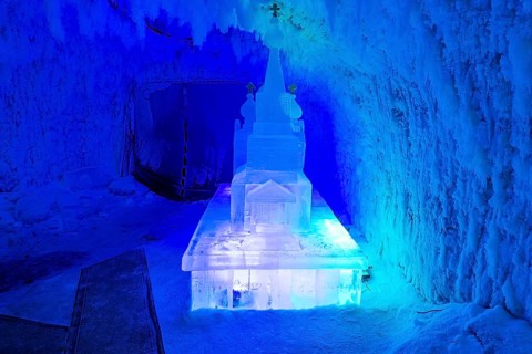 Colourful ice sculptures in the Permafrost kingdom