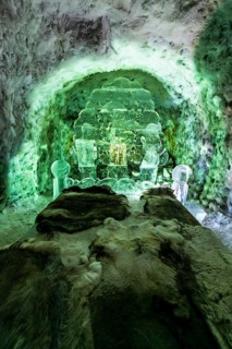 Colourful ice sculptures in the Permafrost kingdom