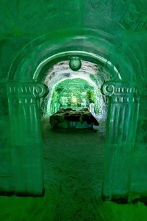 Colourful ice sculptures in the Permafrost kingdom