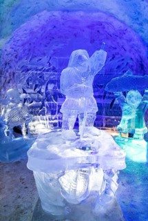 Colourful ice sculptures in the Permafrost kingdom