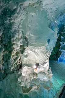 Colourful ice sculptures in the Permafrost kingdom