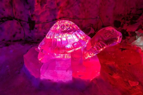 Colourful ice sculptures in the Permafrost kingdom