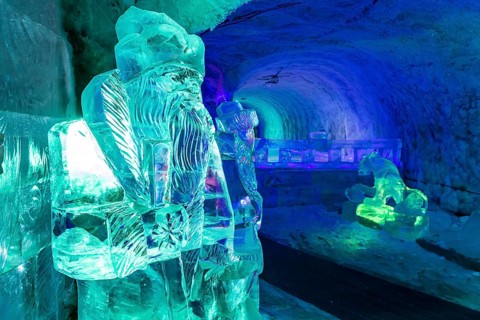 Colourful ice sculptures in the Permafrost kingdom