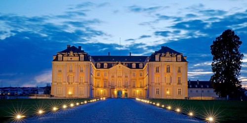 Augustusburg Castle in the evening