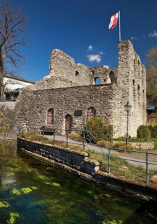 Castle ruins with Lippe spring