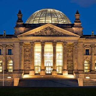 Reichstag in the evening