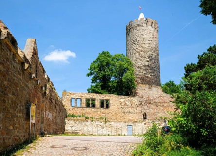 Schoenburg Castle Ruin in the Saale Valley