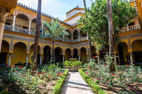 Patio with colonnade