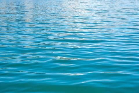 Turquoise water of Lake Lucerne with gentle waves