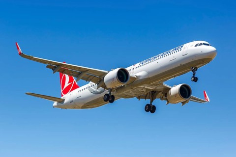 An Airbus A321neo of Turkish Airlines with the registration TC-LSL at Luxembourg Airport