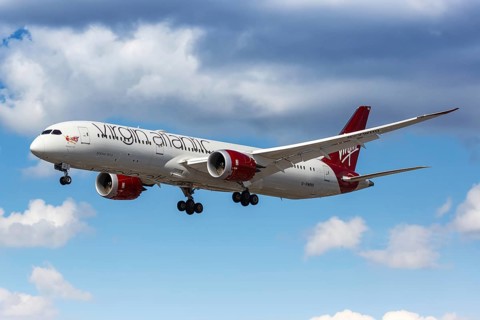 A Virgin Atlantic Boeing 787-9 Dreamliner aircraft