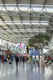 Terminal of Duesseldorf Airport