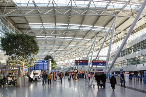 Terminal of Duesseldorf Airport