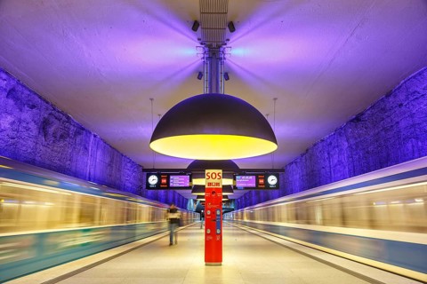 Subway Metro Station Station Westfriedhof in Munich