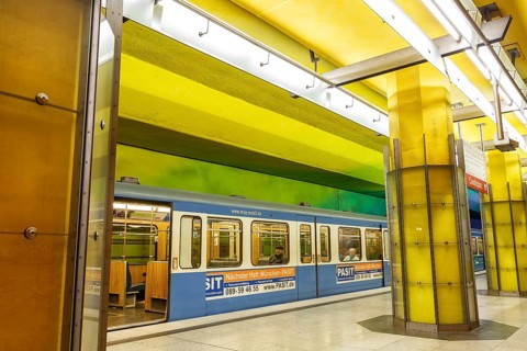 Subway Metro station Candidplatz station in Munich