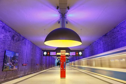 Subway Metro Station Station Westfriedhof in Munich