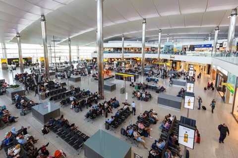 London Heathrow Airport (LHR) in the United Kingdom Terminal 2 The Queen's Terminal in London