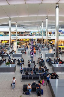 London Heathrow Airport (LHR) in the United Kingdom Terminal 2 The Queen's Terminal in London