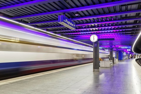 SBB train at Zurich airport station