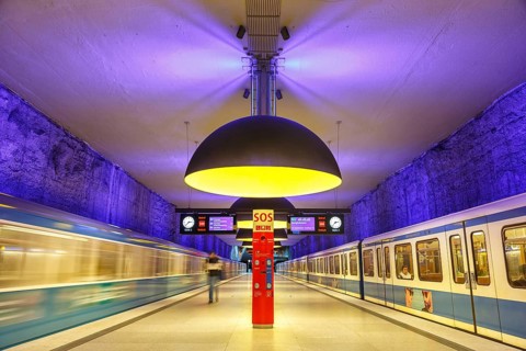 Subway Metro Station Station Westfriedhof in Munich