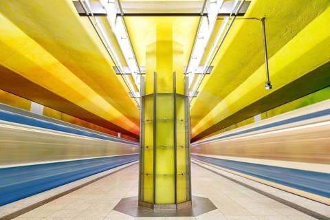 Subway Metro station Candidplatz station in Munich