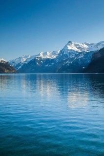 Lake and mountains