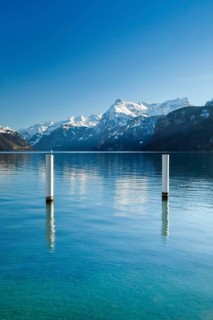 View from Brunnen over the Lake of Uri towards Flueelen