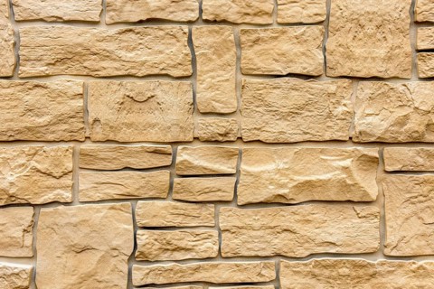 Artificial stone wall