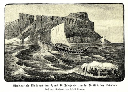 Scandinavian ships from the 9th and 10th century off the west coast of Greenland