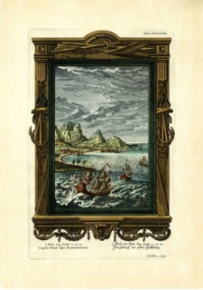 Book of Kings 18/42.44.45. Precedent of the good hope. Plate 472 from Physica sacra or Copper Bible by Johann Jakob Scheuchzer (1672-1733) .Scheuchzer takes the Bible as a point of reference for descr...