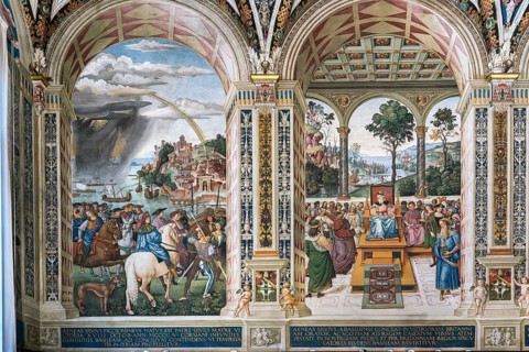 Piccolomini on the way to the Council in Basel