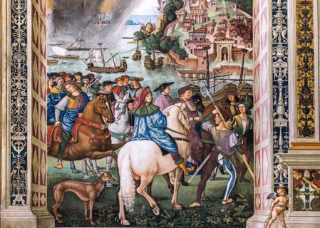 Piccolomini on the way to the Council in Basel