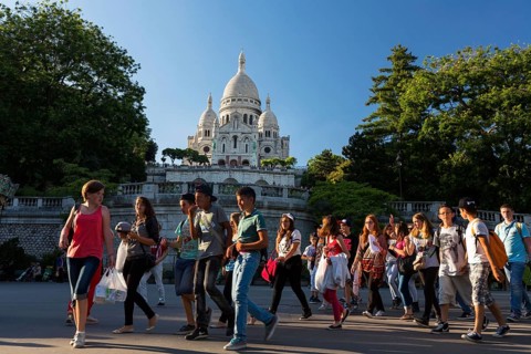 Basilica Sacre-Coeur auf Montmartre