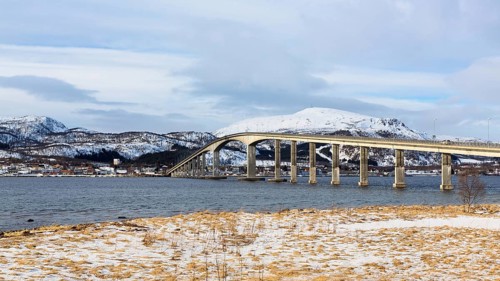 Bridge over the Sortlandsundet to Sortland