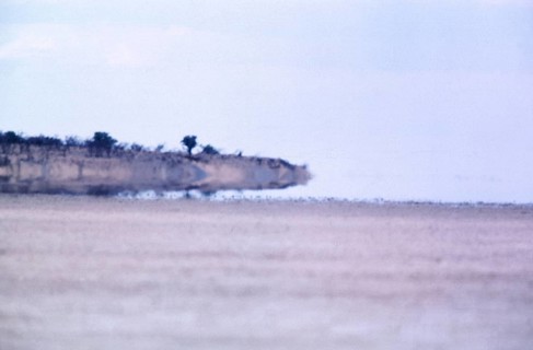 Desert landscape with Mirage