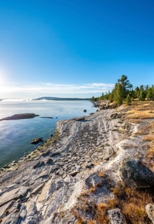 Shore of the West Thumb of Yellowstone Lake