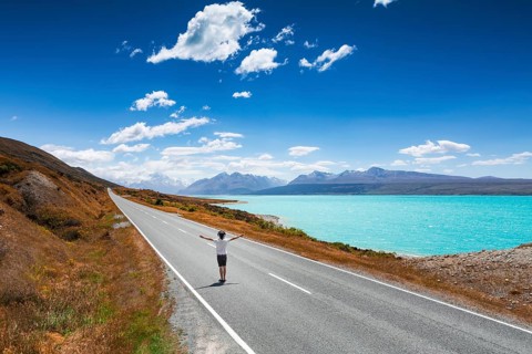 Guy on a road