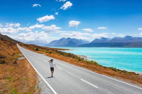 Guy on a road