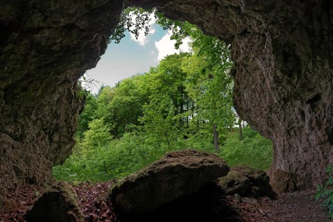 View from grotto