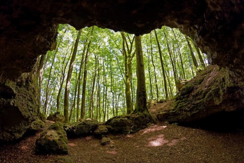 Small grotto not far from Caeciliengrotte near Hirschbach