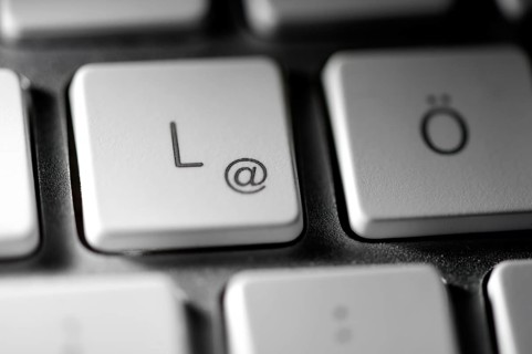 Iconic keyboard with @