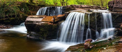 Pont Cwm y Fedwen Waterfall