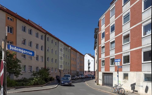 Judengasse in the old town of Nuremberg