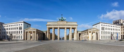 Brandenburg Gate Panorama in Berlin