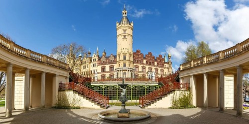 Schwerin Palace Orangery State Parliament Parliament Panorama Mecklenburg-Vorpommern in Schwerin