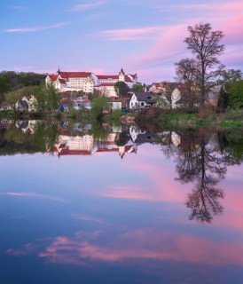 Colditz Castle on the Zwickauer Mulde River