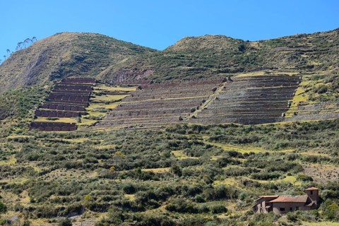 Walled terraces of the Incas